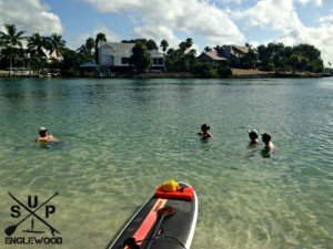 Relaxing in Casey Key on our Paddle Board Adventure tour today