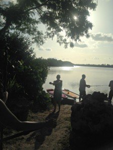 Stand Up Paddle board and kayak launch on 19th Street East in Boca Grande Florida