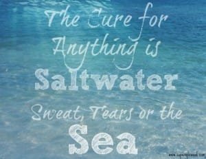 Inspirational quote for paddleboard yoga